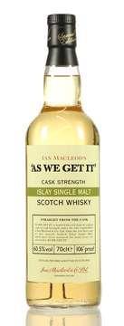 As We Get It - Islay Malt Whisky 60.5%, 70cl